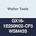 Walter Tools GX16-1E250N02-CF5 WSM43S Carbide Tiger-Tec Grooving Indexable Turning Insert, 0.008" Corner Radius (Pack of 10)