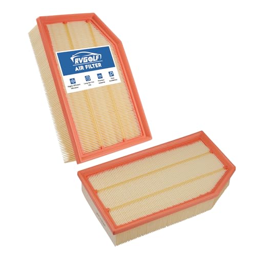 RVgolf 2PCS Engine Air Filter Fit for Jeep Wrangler 2018-2025 2026 2.0L/3.6L, Jeep Gladiator 2020-2025 2026 3.6L, Air Filter Replacement Engine Filter# 68257030AA Car Accessories