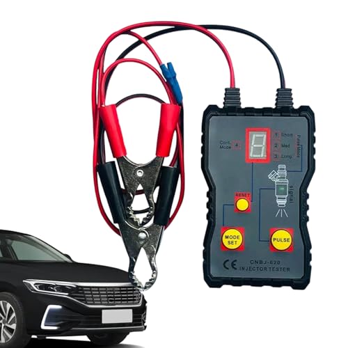 インジェクターテスターツール 12V |システムメンテナンスおよびパフォーマンステスト用の燃料インジェクター診断メーター |トラブルシューティング、修理工場、整備工場、ガレージ、エンジンチェックツール用の自動車用検出器