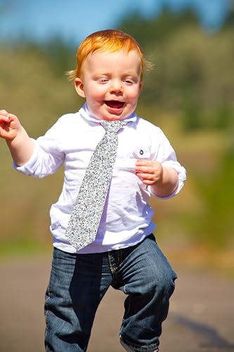 Boys' Floral Ties, Hook and Loop Pre-tied Flower Ties for Little Kids and Teens4