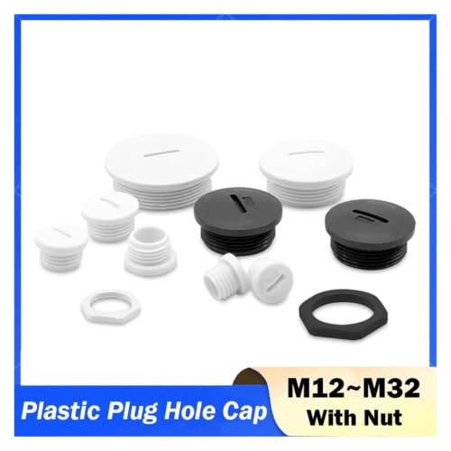 Rosca de nailon M16 blanca de alta resistencia mecánica IP68 3