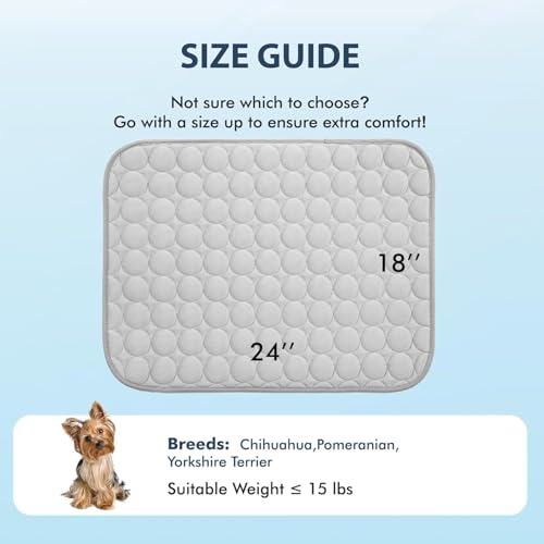 Tapis rafraîchissant d'été MICROCOSMOS nomade absorbant pour lit et sol - 8