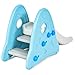 BABY JOY Kids Slide, Freestanding Baby Mini Play Climber Slide Set for Indoor Outdoors Use, Children Toy Playset with Non-Slip Widened Pedals, Suitable for 6 Month - 8 Years Baby Toddler (Blue)