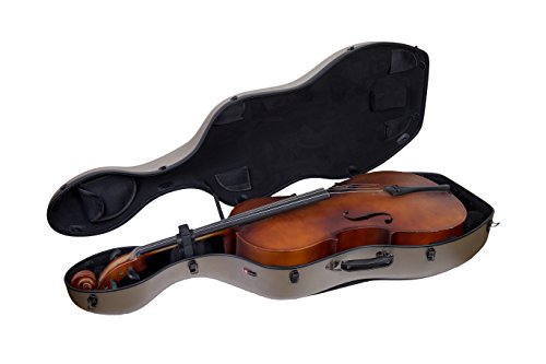 image for Crossrock Poly Carbon Composite Case fits for 4/4 Size Cello with Back