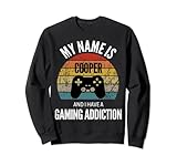 juego cooperativo educacion fisica Este es un regalo perfecto para cualquier persona llamada Cooper que ama jugar videojuegos. Viene en el diseño vintage de atardecer con un controlador de juego