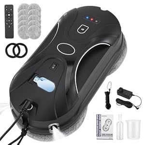 Fensterputzroboter Automatischer Fensterreinigungsroboter Fensterroboter Mit Wasserstrahl, Automatischem Wegplanung, Fensterreiniger Roboter Elektrisch für Reinigung verschiedener Arten von Fenster (B)