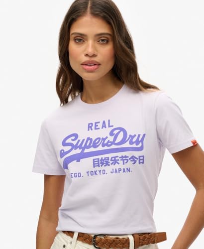 T shirt femme Superdry Vintage Logo Neon - vue 4