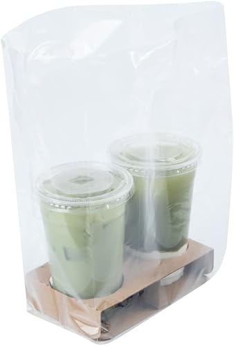 Miniatura 8 de Restaurantware Saving Nature - Bolsa de plástico transparente para llevar  Se adapta a 2 tazas  13 34 pulgadas x 7 34 pulgadas x 4 14 pulgadas  caja