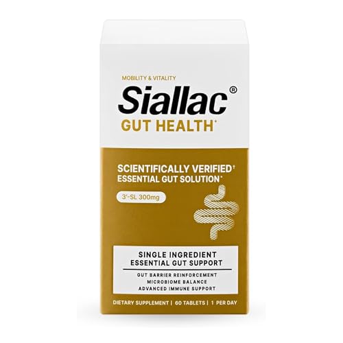 SIALLAC Gut Health - Gut Barrier Function Epithelial Cell Growth Immune Support Enhances Nutrient Absorption Microbiome Balance (HMO 3-SL) (1 Pack)