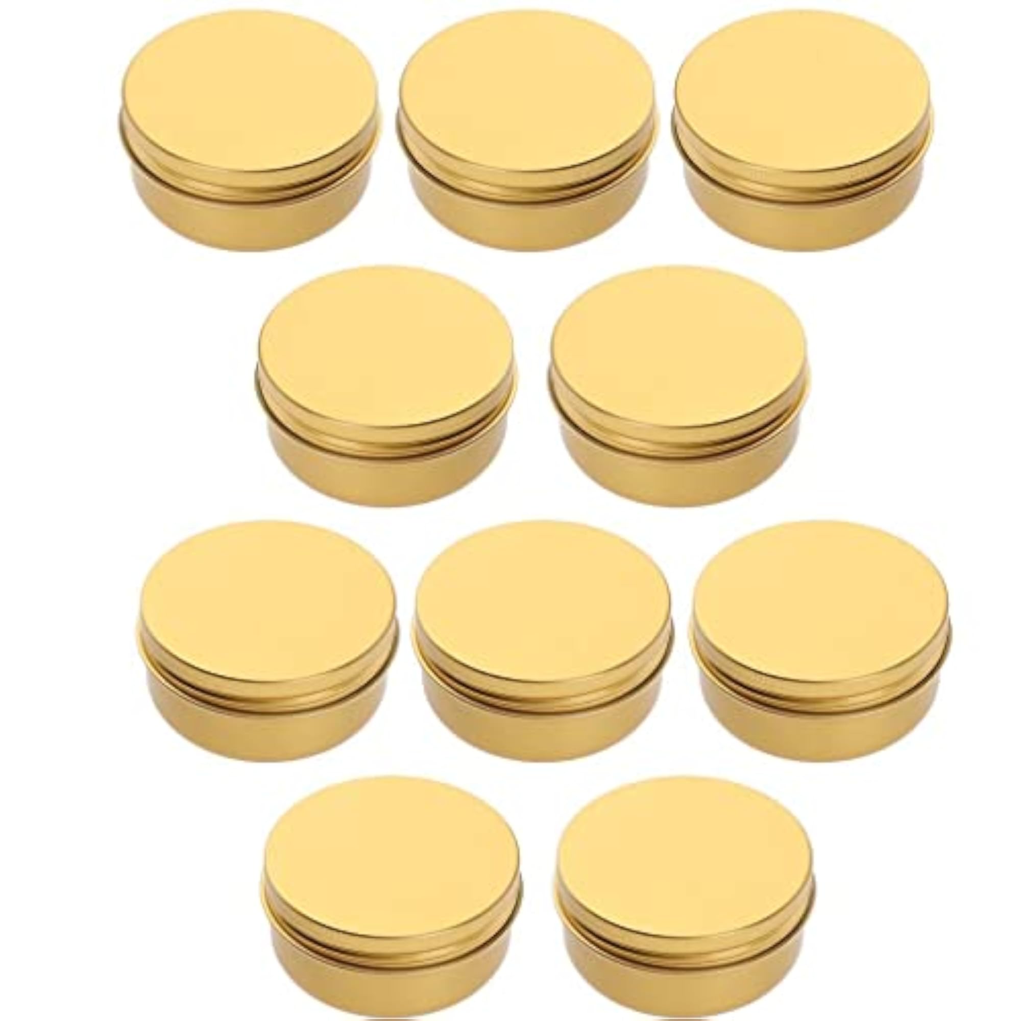 10pcs Empty Aluminium Pot Jars for Lip Balm Storage