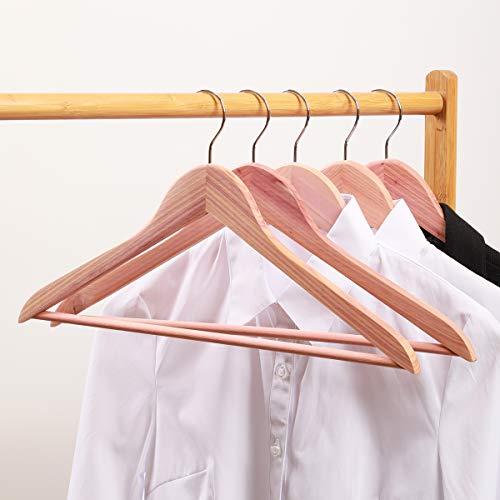 Elong Home 8542009794 Cedar Hangers, 12 Pack Sturdy Wooden Hangers With 360 Degree Swivel Hook, Smooth Surface Wood Coat Hangers With Cedar Scent For Refreshing Closet thumb #1