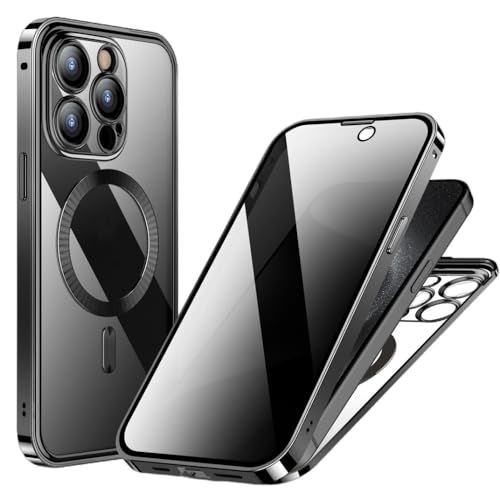 Coque iPhone 14 magnétique en métal avec protection d'objectif intégrée