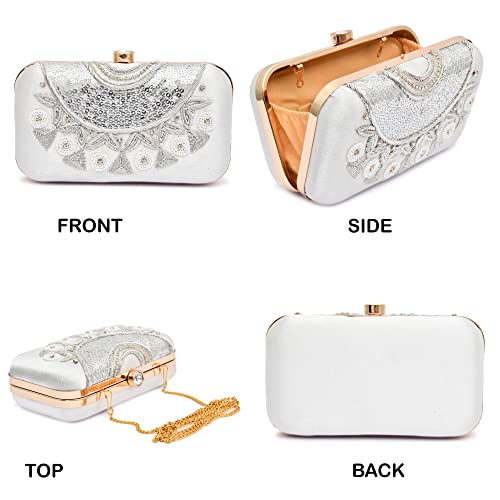 Image of For The Beautiful You Neck Embroidered Women's Clutch