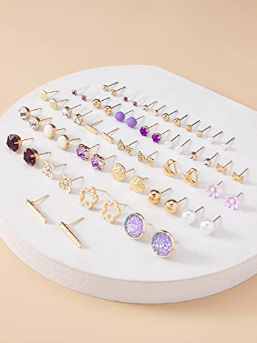 Image of Shining Diva Fashion 30 Pairs Combo Set Stylish Earrings for Women and Girls