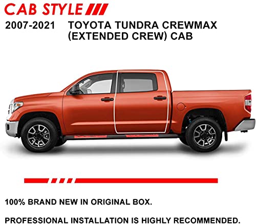 Estribos ovalados para Toyota Tundra 2007-2021, acero inoxidable miniatura 6
