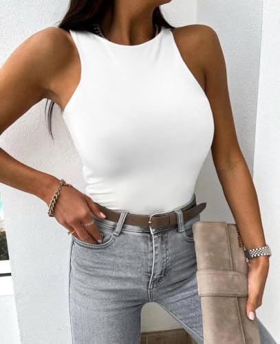 Image of EUYZOU Women Shapewear Tummy Control Tank Tops Seamless Compression Tops Body Shaper Camisole