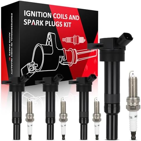 4 Pack Coil On Plug Set 4 Genuine Ignition Coils (UF651) & 4 Spark Plugs (9723) Kit For Hyundai Elantra, Kia Soul & More Ignition Coil And Spark Plug Set - Foto 12