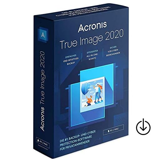 Acronis True Image 2020|1Gerät|Vollversion|unbegrenzte Laufzeit|Aktivierungscode per Post [Lizenz][KEINE CD][NO