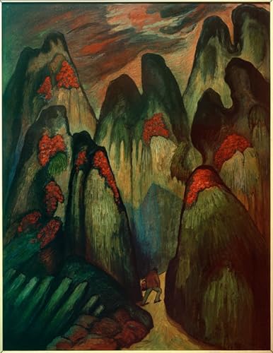 Impression Tableaux Graffiti Art de Prestige Marianne Von Werefkin Toile