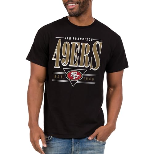 San Francisco 49Ers NFL Established Retro - Adult Short Sleeve Fan T-Shirt for Men & Women