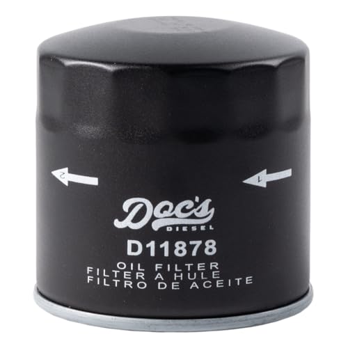 Doc's Diesel Oil Filter D11878 | Compatible with Chevrolet/GMC 6.6L Duramax 2500HD, 3500HD 2020+ | Replaces PF26
