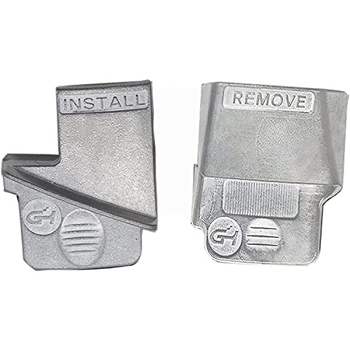 ZKTOOL 2PCS Outils de Dépose/Installation de Courroie Extensible Métal, Outil Retrait/Montage de la Courroie d'Entraînement Nervurée, Outil de Démontage de Courroie, Kit de Compagnon de Courroie