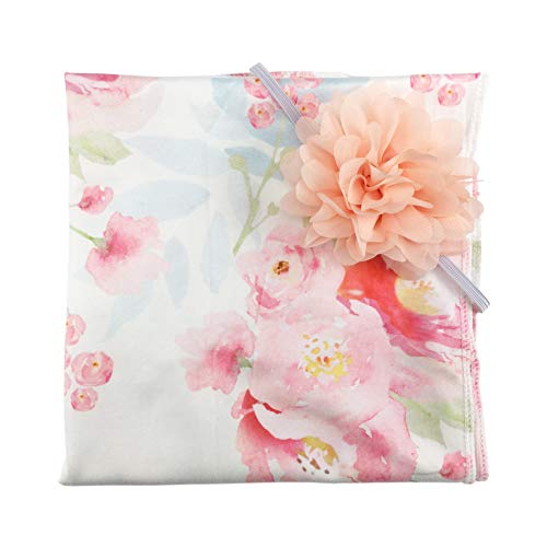 Giggle Angel Baby Receiving Blanket Swaddle Blanket Newborn Wrap Swaddle Headband Set -Bloom Flower Pattern #TOP5