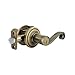 Kwikset 97402-729 Lido Entry Door Lever Featuring Smartkey Re-Key Security, Antique Brass