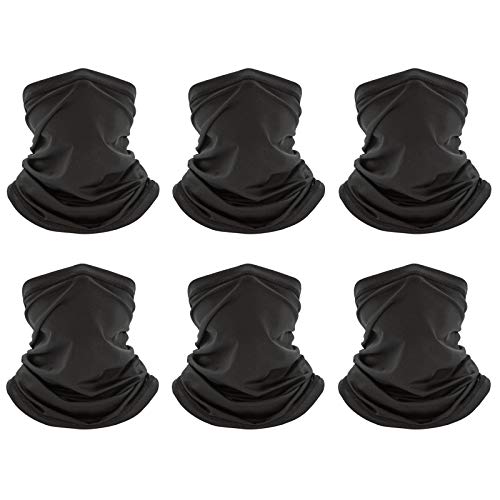 Peicees 6 PC Neck Gaiter Face Mask for Women Men Breathable Neck Gator Scarf Mask Cool Headwear Bandana Balaclava for Cycling Peicees 6 PC Neck Gaiter Face Mask for Women Men Breathable Neck Gator Scarf Mask Cool Headwear Bandana Balaclava for Cycling