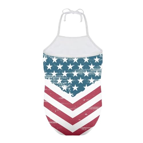 Image of Girls One Piece Swimsuit Summer Quick Dry Beach Sport Bathing Suit Halter Strap 1-10 Little Kids Toddler Swimwear