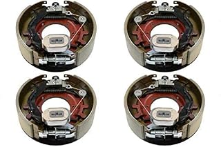 Auto 4 x Self Adjusting Electric Trailer Brakes Assembles for up to 10,000LB Capacity Axle, Trailer Brake Kit, Electric Trailer Brakes 2 x Left Side, 2 x Right Side MP11-20 (2 x 77-1210-1/2)