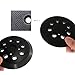 Whltzf 2PCS Industrial 5Inch Sanding Pad 8 Hole Extraction Systems Nonslip Rubber Surfaces for Professional Woodworking Grinding Wheel