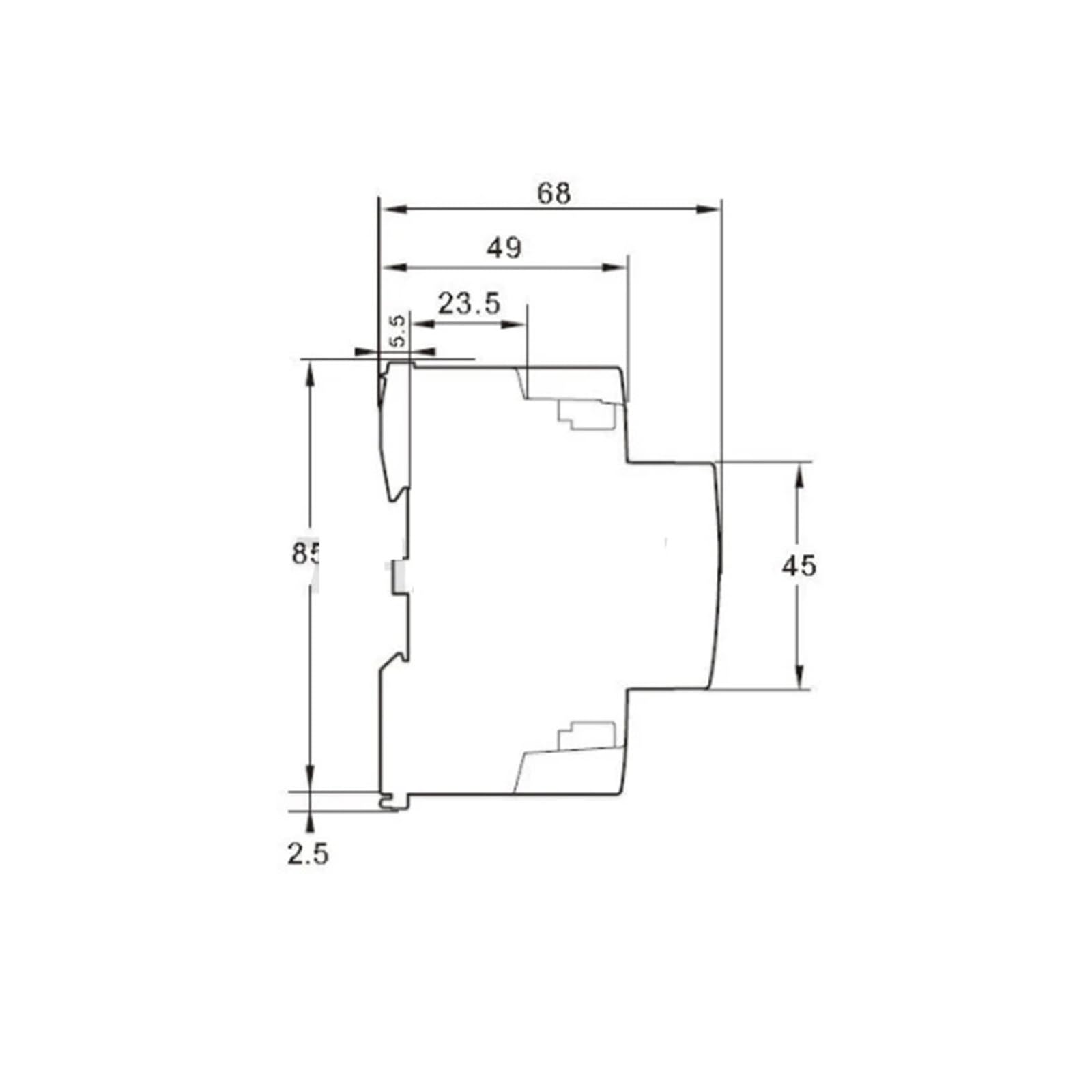 2P 16A 20A 25A 220V/230V 50/60HZ Domowy Stycznik AC na szynę DIN modułowy ręczny dom 2NO 2NC 1NO1NC (16A 2NC)