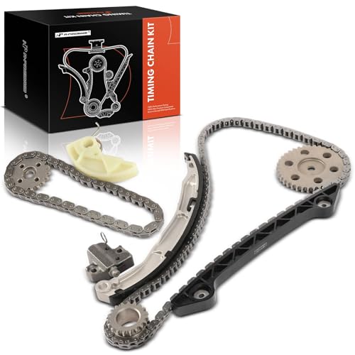 A-Premium 9PCS Engine Timing Chain Kit W/Sprocket & Tensioner & Guide Compatible with Ford & Lincoln - Escape 2010-2019, Fusion 2010-2020, Transit Connect 2014-2015, MKZ 2011-2012 - L4 2.3L 2.5L