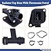 Getfarway C2S43430 Radiator Top Hose With Thermostat Petrol Compatible with Jaguar X-Type 2002 2003 2004 2005 2006 2007 2008