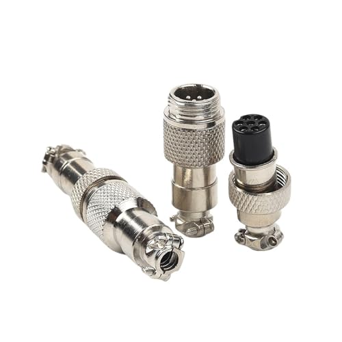 Conector GX12 de 3 pines macho y hembra con acoplamiento de 12 mm para aviación