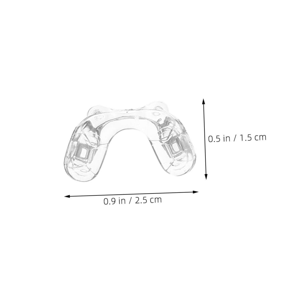 Mikikit 10 Paires de Plaquettes Nasales en Silicone pour Activités en Extérieur pour Lunettes Garçon et Filles Support de U Antidérapant Double Trou
