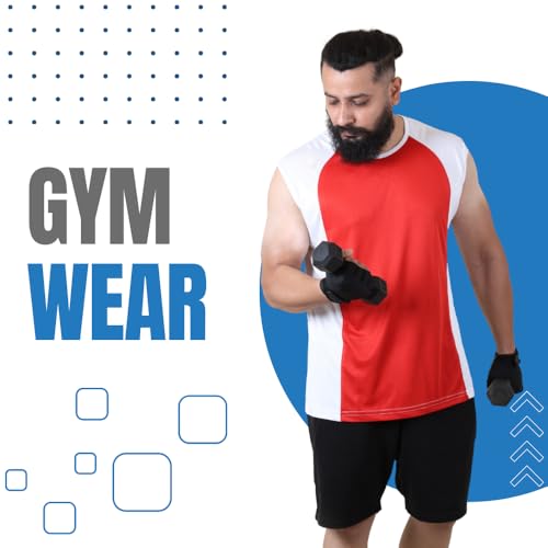 Image of Sleeveless T Shirts for Men - Gym Vest, Sando Tank Top Wear, Workout Baniyan, Stringers Inner Shirt, Bodybuilding Tshirts, Sports Tshirt Vests, Stylish Tanks Tops