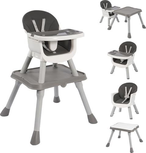 Convertible Baby 6-in-1 High Chair, for Children 6-36 Months with...