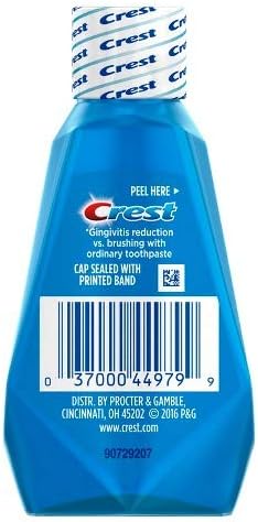 Crest Pro-Health Clean Mint Multi-Protection Mouthwash (Mouthrinse), Travel Size 1.2 oz (36 ml) - Pack of 12 - Image 4