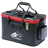 Fishing Bucket, 6Gallon/8Gallon/10Gallon Foldable Fish Bucket,Live Fish Container Multi-Functional Live Fish Bait Bucket,Outdoor Camping EVA Fishing Bag and Fish Protection Bucket