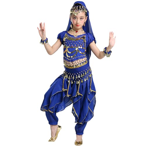 Danzar sin rozaduras con este disfraz de danza del vientre niña cómodo y elástico