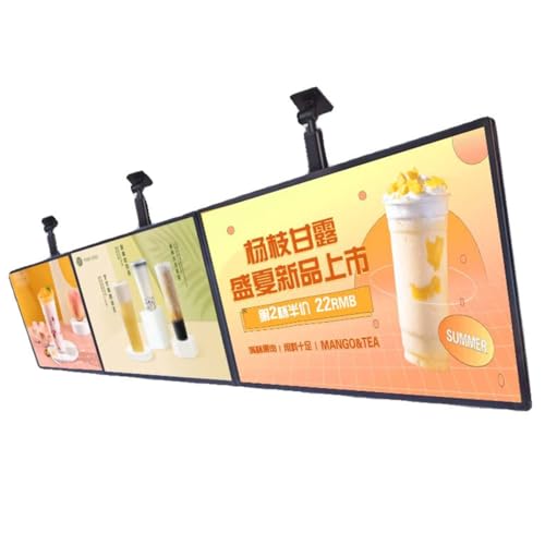 Cartelera digital LED montada en la pared, exhibición electrónica de publicidad para restaurantes, centros comerciales y exposiciones