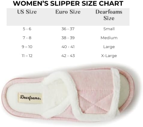 Dearfoams Women's Adjustable Indoor/Outdoor Machine Washable Memory Foam Slide Slipper, Pink, 7-8 | Image 4