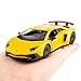 TGRCM-CZ 1/36 Scale Lamborghini Aventador LP770-4 Casting Car Model, Zinc Alloy Toy Car for Kids, Pull Back Vehicles Toy Car for Toddlers Kids Boys Girls Gift (Yellow)