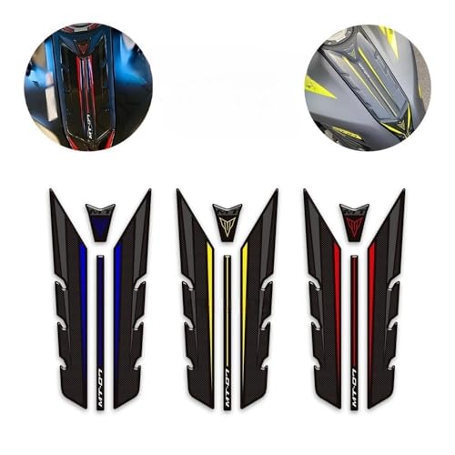 Pad réservoir MT-07 finition premium caoutchouc noir