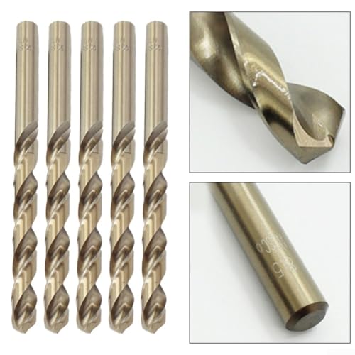Premium Kobaltbohrer für gehärteten Edelstahl, Metall, 5 Stück (10 mm)