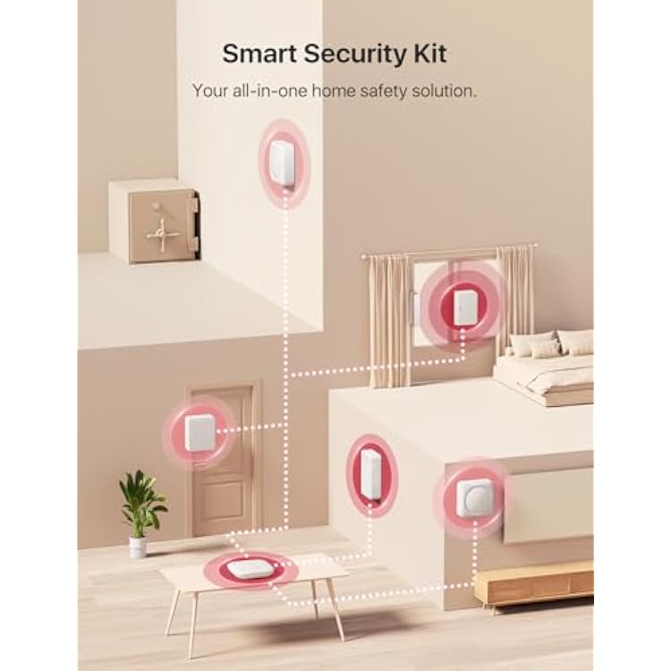 X-Sense Smart Security Keypad, Security Kit AS05/AS08 Accessory, Easy Mode Switching with Panic Button, Includes Batteries and Compatible with Alexa, Requires SBS50 Base Station, SKP0A