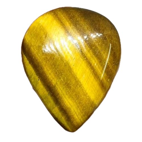 Cabochon œil de tigre naturel en poire 32x25mm pour création de pendentif DIY