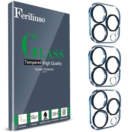 Image of Ferilinso Camera Lens Protector for iPhone 13 Pro /13 Pro Max,Tempered Glass